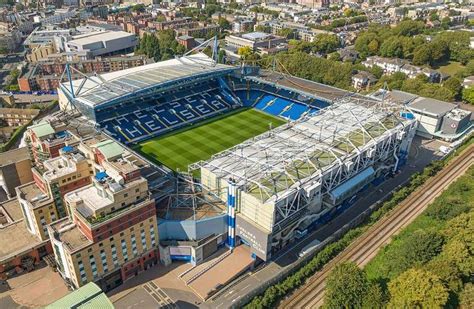 Vista aerea dello stadio Stamford Bridge