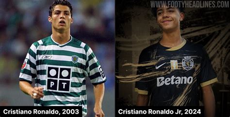 Cristiano Ronaldo giovane con la maglia dello Sporting CP