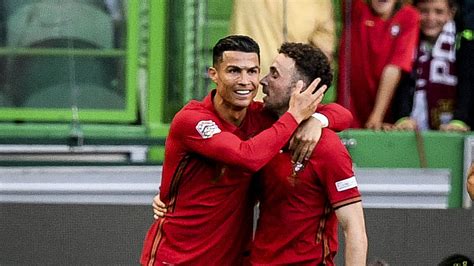Cristiano Ronaldo e Diogo Jota insieme in nazionale