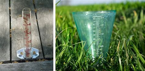 Pluviometro che misura le precipitazioni