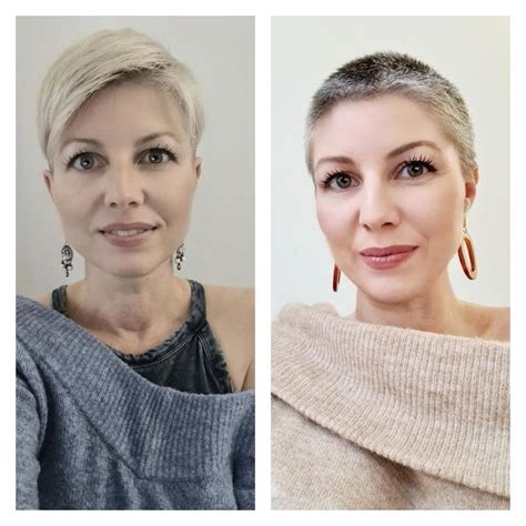 Prima e dopo un taglio di capelli