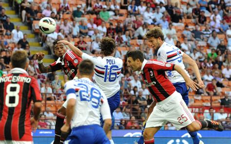 Tabella con le statistiche di vittorie, pareggi e sconfitte della Sampdoria contro Roma, Fiorentina e Inter