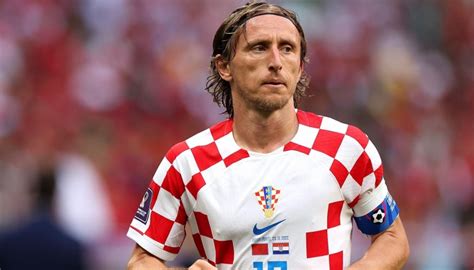 Luka Modrić con la maglia della Croazia