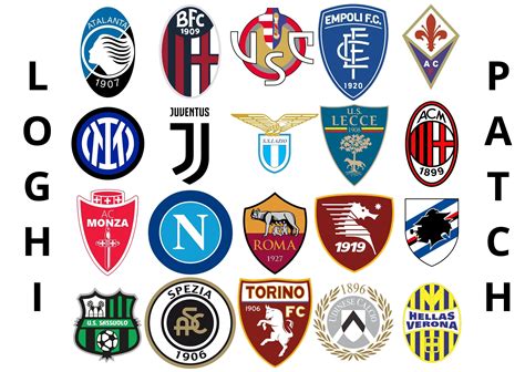 Loghi delle principali leghe calcistiche europee