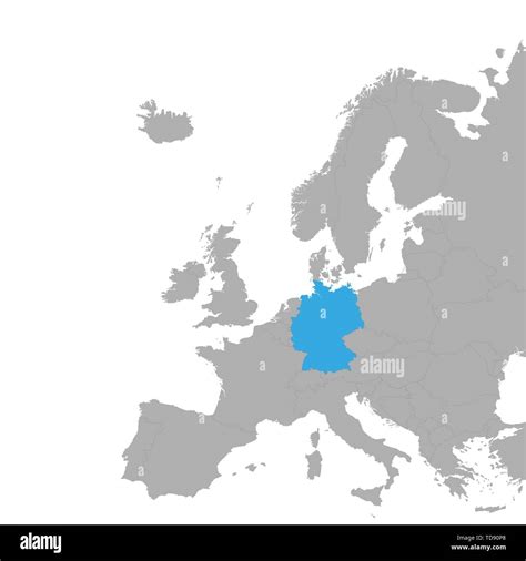 Mappa dell'Europa con evidenziata la Germania e Dortmund